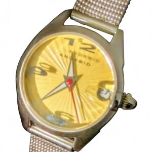 Collectible Vintage Android (Now Aragon) Yellow AD 233 Women's Wristwatch